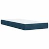 vidaXL Box spring postel s matrac&iacute; tmavě modr&aacute; 100x200 cm samet