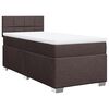 vidaXL Box spring postel s matrac&iacute; tmavě hněd&aacute; 100 x 200 cm textil