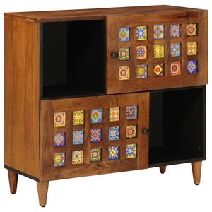 vidaXL Serv&iacute;rovac&iacute; skř&iacute;ň s &uacute;loži&scaron;těm Vla&scaron;sk&yacute; ořech 80 x 33 x 75 cm