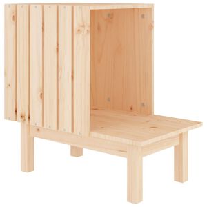 vidaXL Domeček pro kočky 60 x 36 x 60 cm masivn&iacute; borov&eacute; dřevo