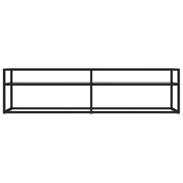 vidaXL TV stolek průhledn&yacute; 160 x 40 x 40,5 cm tvrzen&eacute; sklo