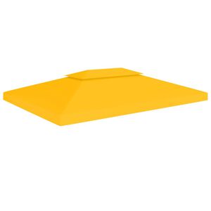 vidaXL Dvojit&aacute; střecha na alt&aacute;n 310 g/m&sup2; 4 x 3 m žlut&aacute;