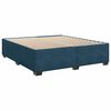 vidaXL Box spring postel s matrac&iacute; modr&aacute; 180 x 200 cm samet