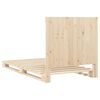 vidaXL R&aacute;m postele s čelem 100 x 200 cm masivn&iacute; borov&eacute; dřevo