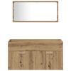 vidaXL 4d&iacute;ln&aacute; koupelnov&aacute; sestava dub artisan kompozitn&iacute; dřevo