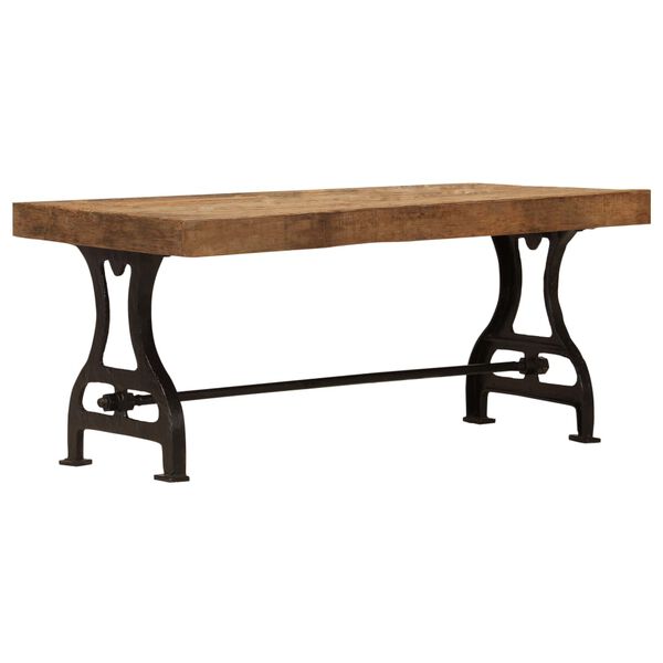 vidaXL Konferenčn&iacute; stolek masivn&iacute; pražcov&eacute; dřevo 100 x 60 x 40 cm