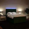 vidaXL Box spring postel s matrac&iacute; tmavě zelen&aacute; 140x200 cm samet