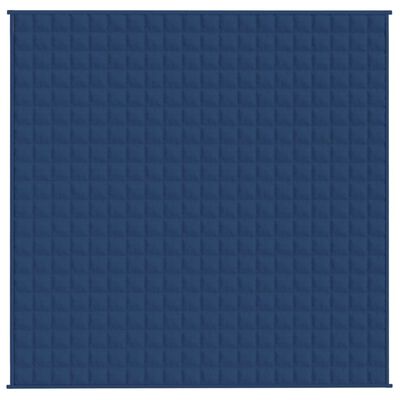 vidaXL Zátěžová deka modrá 200 x 200 cm 9 kg textil