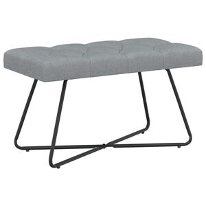 vidaXL Lavice s knofl&iacute;kov&yacute;m pro&scaron;&iacute;v&aacute;n&iacute;m Světle &scaron;ed&aacute; 80 x 40 x 46 cm