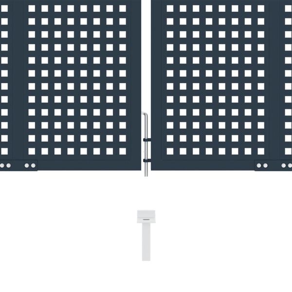 vidaXL Plotov&aacute; branka antracitov&aacute; 404 x 75 cm ocelov&aacute;