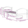 vidaXL Rám postele 2 zásuvky tmavě šedý masivní borovice 100 x 200 cm