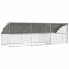 vidaXL Klec na kuřata 3 ks Stř&iacute;brn&aacute; 600 x 200 x 200 cm