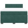vidaXL Box spring postel s matrac&iacute; tmavě zelen&aacute; 160x200 cm samet