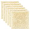 vidaXL Povlak na pol&scaron;t&aacute;ř 6 pcs HEERLEN Kr&eacute;mov&aacute; 60 x 60 cm PV fleece