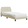 vidaXL Postel s matrac&iacute; Dover kr&eacute;mov&aacute; 80 x 200 cm textil