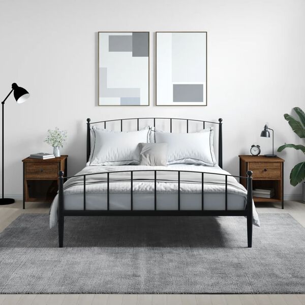 vidaXL Nočn&iacute; stolky 2 ks hněd&yacute; dub 40 x 42 x 50 cm kompozitn&iacute; dřevo