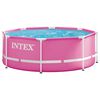 INTEX Kovov&yacute; r&aacute;m nadzemn&iacute;ho baz&eacute;nu 244 x 76 cm Kulat&yacute; pro pro Růžov&aacute;