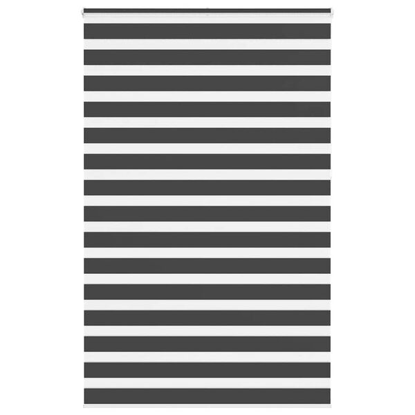 vidaXL Zebra roleta čern&aacute; 150x230 cm &scaron;&iacute;řka l&aacute;tky 145,9 cm polyester