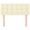 vidaXL Čelo postele krémové 100x5x78/88 cm umělá kůže