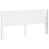 vidaXL Čelo postele B&iacute;l&aacute; s vysok&yacute;m leskem Kompozitn&iacute; dřevo