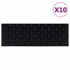 vidaXL N&aacute;&scaron;lapy na schody 10 ks 25 x 75 cm guma