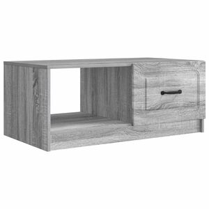 vidaXL Konferenčn&iacute; stolek &Scaron;ed&aacute; sonoma 90 x 50 x 37 cm Kompozitn&iacute; dřevo