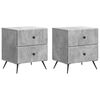 vidaXL Nočn&iacute; skř&iacute;ňka 2 pcs Betonově &scaron;ed&aacute; 43 x 34,5 x 47,5 cm