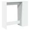 vidaXL Barový stůl s regály bílý 101 x 40 x 103,5 cm kompozitní dřevo