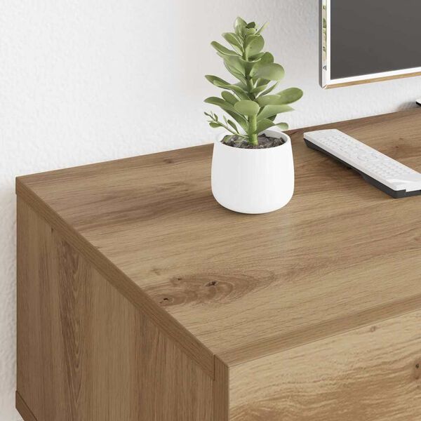 vidaXL Televizn&iacute; skř&iacute;ň se z&aacute;suvkou Artisanov&yacute; dub 150 x 36 x 30 cm