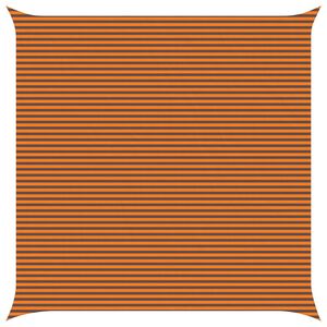 vidaXL Slunečn&iacute; plachta Oranžov&aacute; a hněd&aacute; 7 x 7 m 100% polyester Oxford