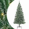 vidaXL Uměl&yacute; v&aacute;nočn&iacute; stromeček se sněhem a LED osvětlen&iacute;m 210 cm