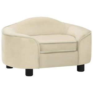 vidaXL Pohovka pro psy kr&eacute;mov&aacute; 67 x 47 x 36 cm ply&scaron;