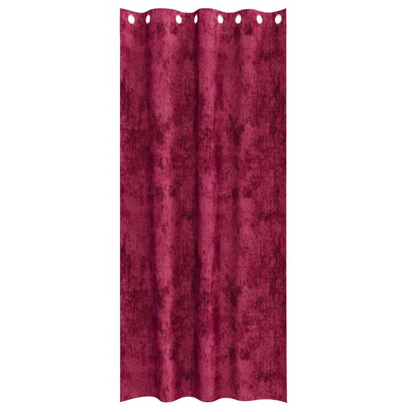 vidaXL Sametov&eacute; z&aacute;věsy 2 pcs V&iacute;no Červen&eacute; 260 x 140 cm samet