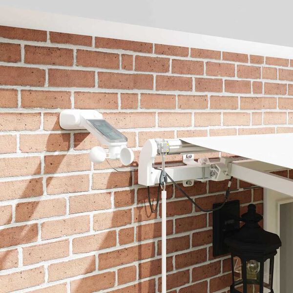 vidaXL Budsorovateln&eacute; zastře&scaron;en&iacute; B&iacute;l&aacute; 500 &times; 350 cm Polyester a kov