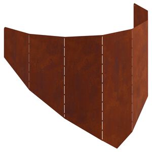 vidaXL Okraj tr&aacute;vn&iacute;ku 100 x 45 cm Ocel Rezav&aacute;