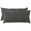 vidaXL Povlak na pol&scaron;t&aacute;ř 2 pcs HEERLEN Tmavě &scaron;ed&aacute; 40 x 80 cm Samet