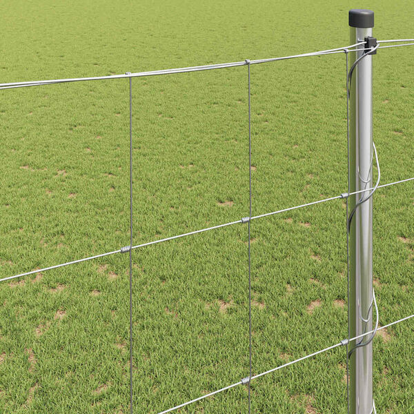 vidaXL Pastevn&iacute; plot Stř&iacute;brn&aacute; 25 x 1,5 m Pozinkovan&aacute; ocel