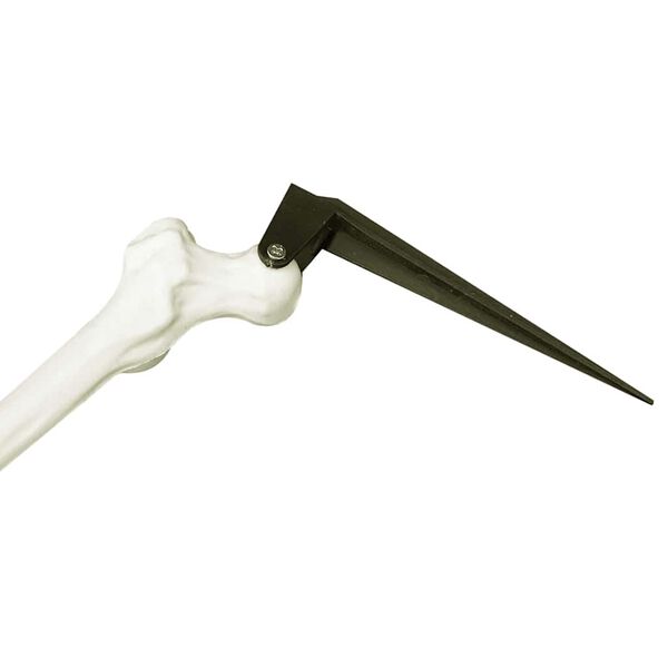 vidaXL Halloween kostlivec B&iacute;l&aacute; 45,5 x 13 cm Plast