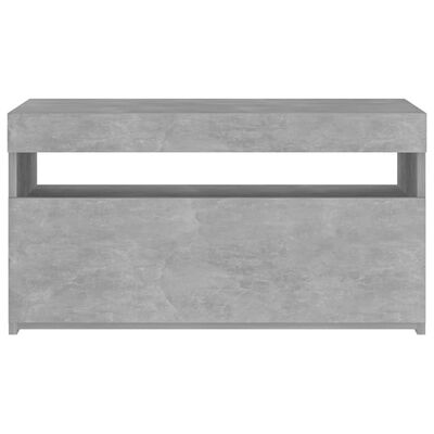 vidaXL TV skříňka s LED osvětlením betonově šedá 75 x 35 x 40 cm