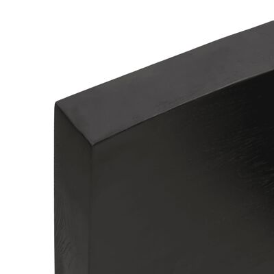 vidaXL Koupelnová deska tmavě hnědá 60x60x(2-6) cm ošetřený masiv