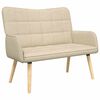 vidaXL Sofa pro dvě osoby Kr&eacute;mov&aacute; 115 x 61 x 87 cm Textil