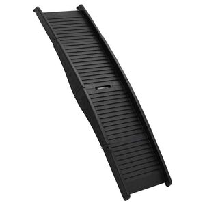 vidaXL Skl&aacute;dac&iacute; rampa pro psy čern&aacute; 153 x 40 x 12,5 cm plast