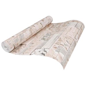 vidaXL 3D kamenn&aacute; tapeta B&eacute;žov&aacute; 10 x 0,53 m Netkan&aacute; textilie