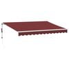 vidaXL Automatick&aacute; zatahovac&iacute; mark&yacute;za burgundsk&aacute; 350 x 250 cm
