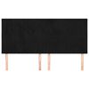 vidaXL Čelo postele čern&eacute; 160x5x118/128 cm sametov&eacute;