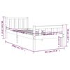 vidaXL Rám postele masivní dřevo 90 x 190 cm Single