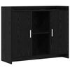 vidaXL Serv&iacute;rovac&iacute; skř&iacute;ň Black Oak 98,5 x 33 x 80 cm Kompozitn&iacute; dřevo