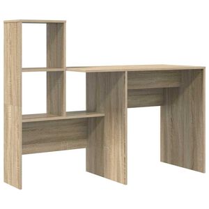 vidaXL Stůl Sonoma dub Kompozitn&iacute; dřevo 131,5 x 50 x 106,5 cm
