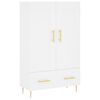vidaXL Skříň highboard bílá 69,5 x 31 x 115 cm kompozitní dřevo