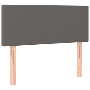 vidaXL Čelo postele &scaron;ed&eacute; 80 x 5 x 78/88 cm uměl&aacute; kůže